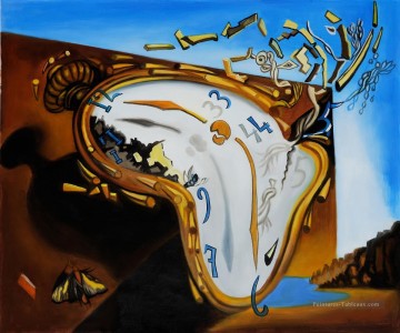 サルバドール・ダリ Painting - 爆発の瞬間の柔らかい時計 サルバドール・ダリ
